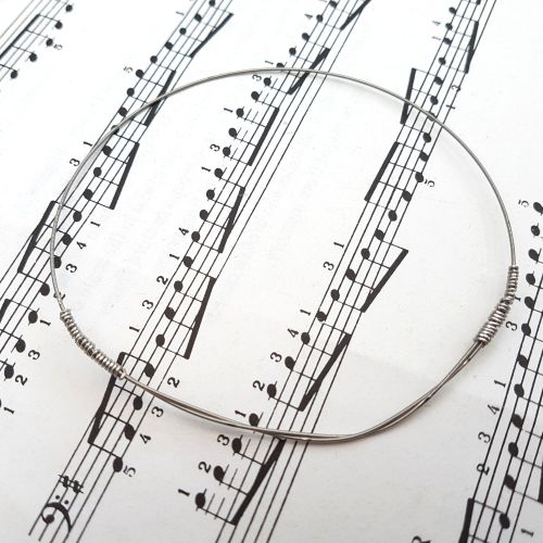 Guitar string bracelet bangle Size L (80mm diameter) PD035