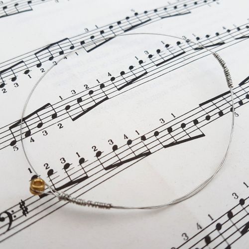 Guitar string bracelet bangle Size S (70mm diameter) PD041