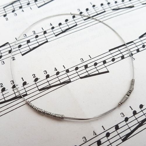 Guitar string bracelet bangle Size XXS (60mm diameter) PD042