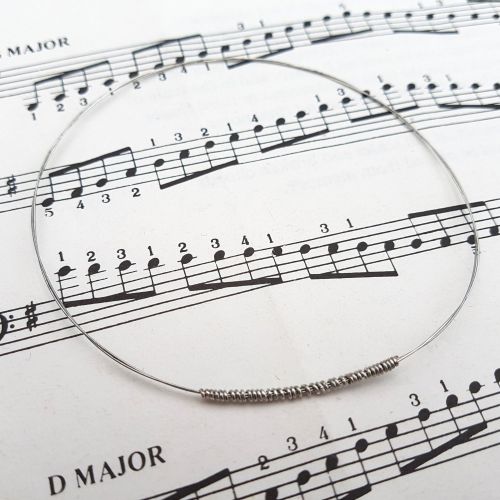Guitar string bracelet bangle Size M (75mm diameter) PD043