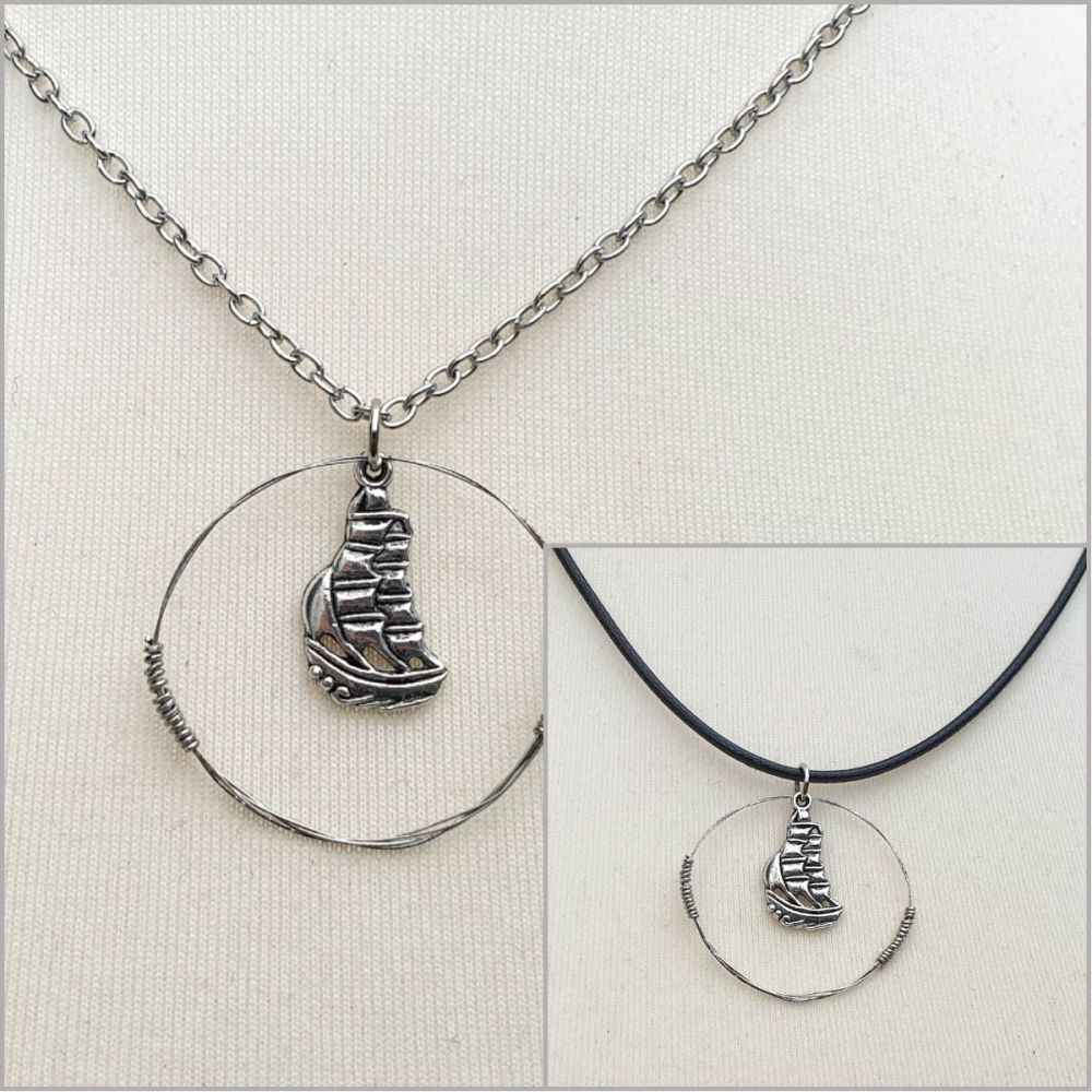 "Albion" guitar string necklace PDN008