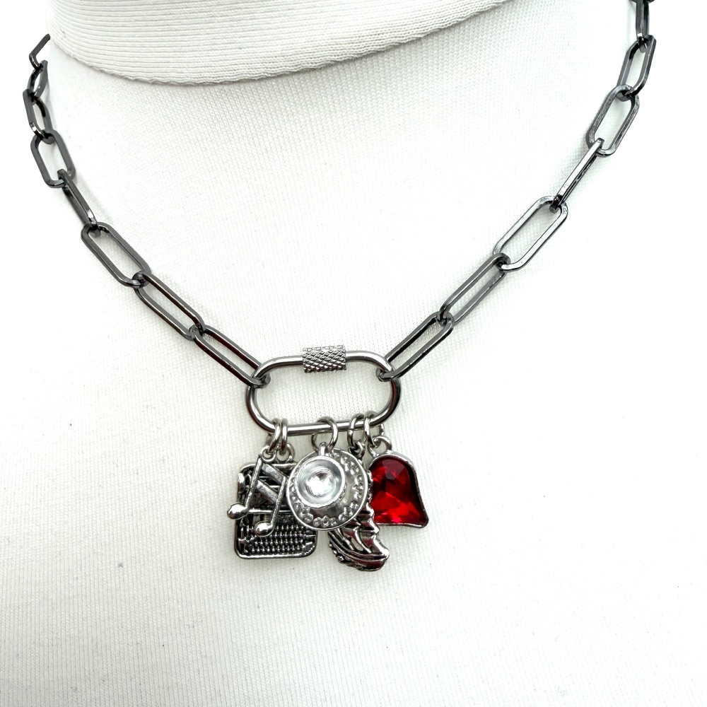 Albion nostalgia carabiner charm necklace