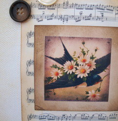 vintage bird &amp; lace collage 2