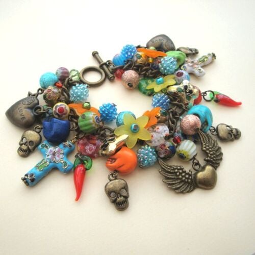 Day of the Dead charm bracelet CCB053