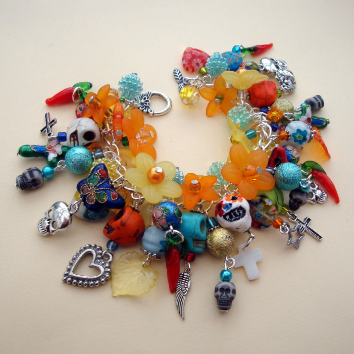 Day of the Dead charm bracelet CCB052