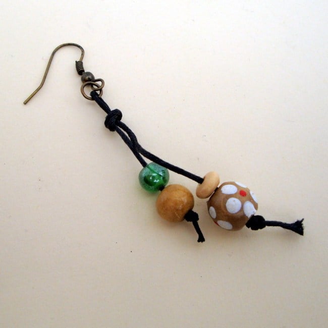 PE035 Pirate bead single earring