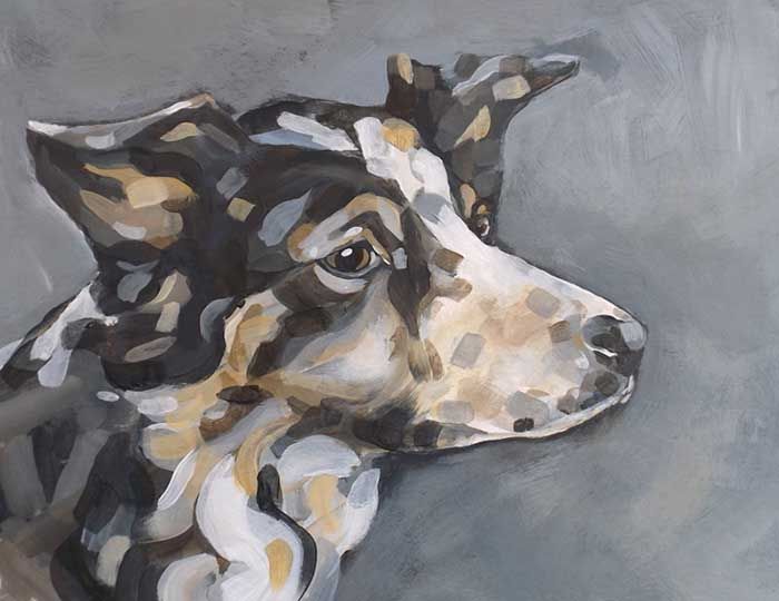 Collie painting