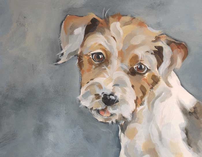 Terrier painting