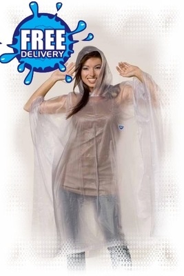 Adult Plain Re-Usable PVC Ponchos