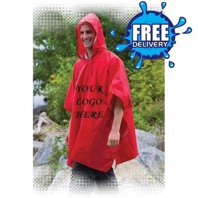 Promotional Single Use Ponchos (Disposable)