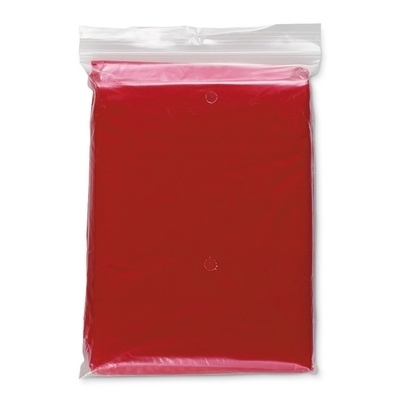 Adult Red Disposable Ponchos