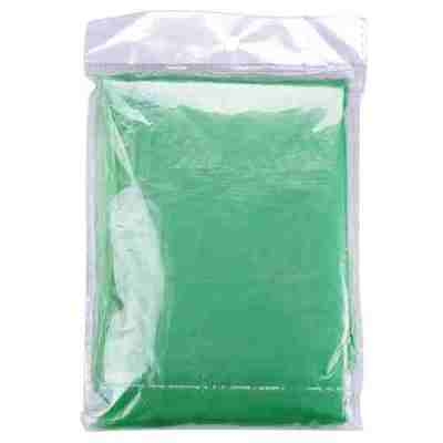 Child Green Disposable Ponchos