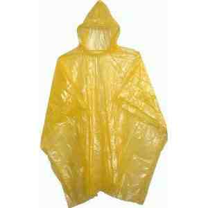 Child Yellow Disposable Ponchos