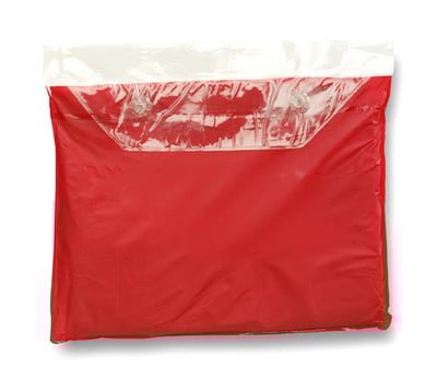 Red Adult Re-Usable PVC Ponchos