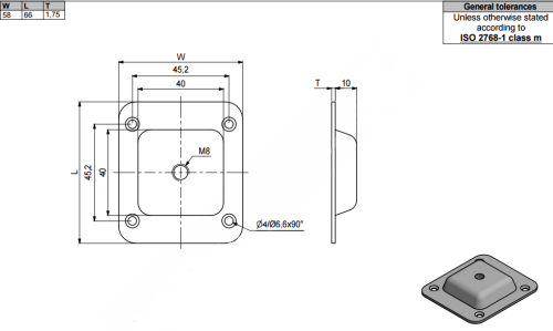 LEG FIXING / MOUNTING PLATE