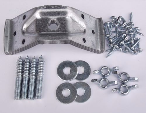 Set of 4 Table Corner Brackets, Fixings and Screws