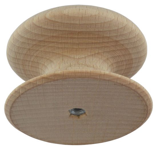 53mm Beech Antique Style Knob 4mm Insert Pack size - 100