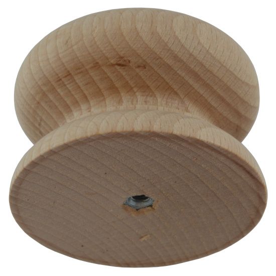 53mm Beech Knob with 4mm Insert  Pack size - 100