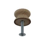 25mm Beech Knob with 4mm Insert  Pack size - 100