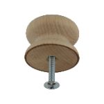 35mm Beech Knob with 4mm Insert Pack size - 100
