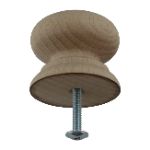 40mm Beech Knob with 4mm insert  Pack size 250