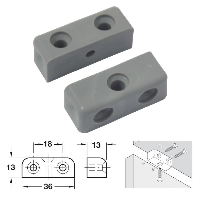Modesty Block - Grey