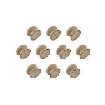 25mm Pack of Ten Beech Victorian Knobs with a  2mm pilot hole