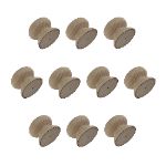 40mm Pack of Ten Beech Victorian Knobs with a 3mm pilot hole
