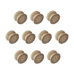 46mm Pack of Ten Beech Victorian Knobs with a 3mm pilot hole.