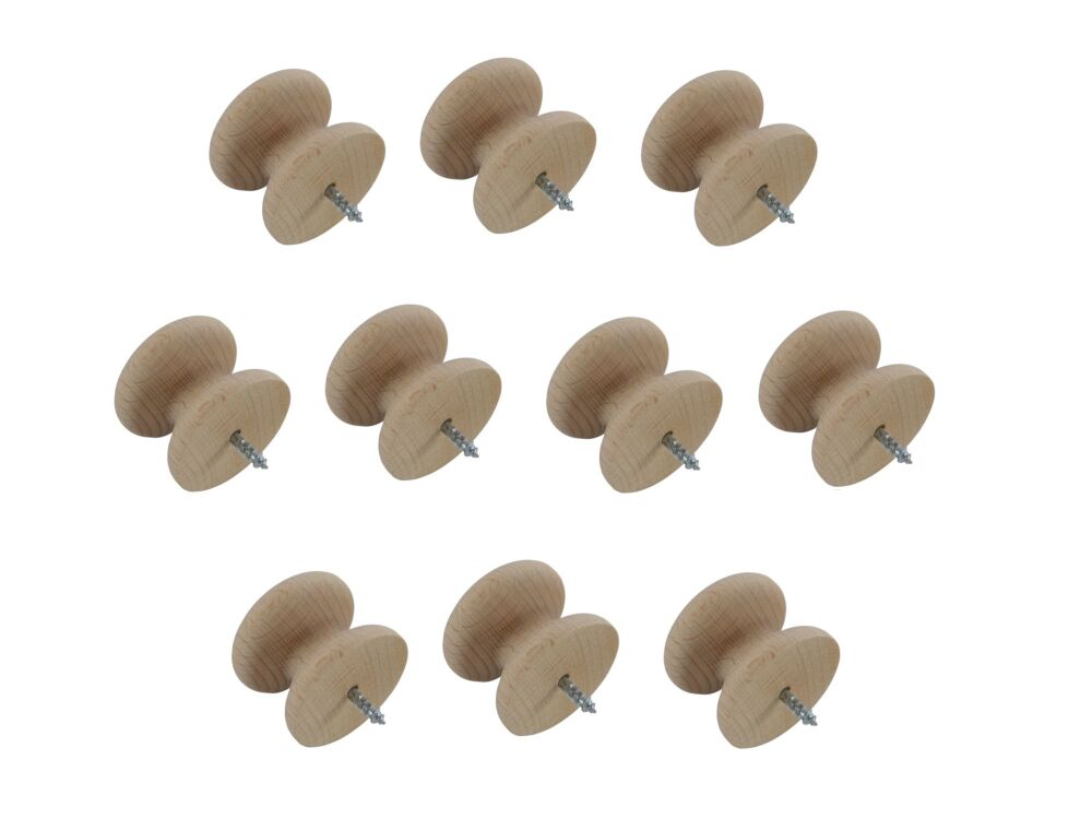 Pack of Ten OR35BVK Knobs with a Dowel Screw