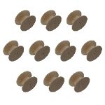 53mm Pack of Ten Beech Contemporary Style Knobs with a 3mm pilot hole.