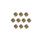 25mm Pack of Ten Oak Victorian Knobs with a  2mm pilot hole