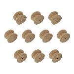 46mm Pack of Ten Oak Victorian Knobs with a 3mm pilot hole.