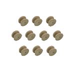 35mm Pack of Ten Oak Victorian Knobs with a 3mm pilot hole.
