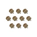 35mm Pack of Ten Oak Victorian Knobs with a 4mm insert