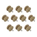 46mm Pack of Ten Oak Victorian Knobs with a 4mm Insert