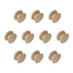 53mm Pack of Ten Oak Antique Style Knobs with a 3mm pilot hole.