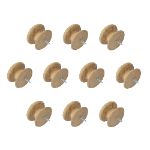 53mm Pack of Ten Oak Antique Style Knobs with a Dowel Screw