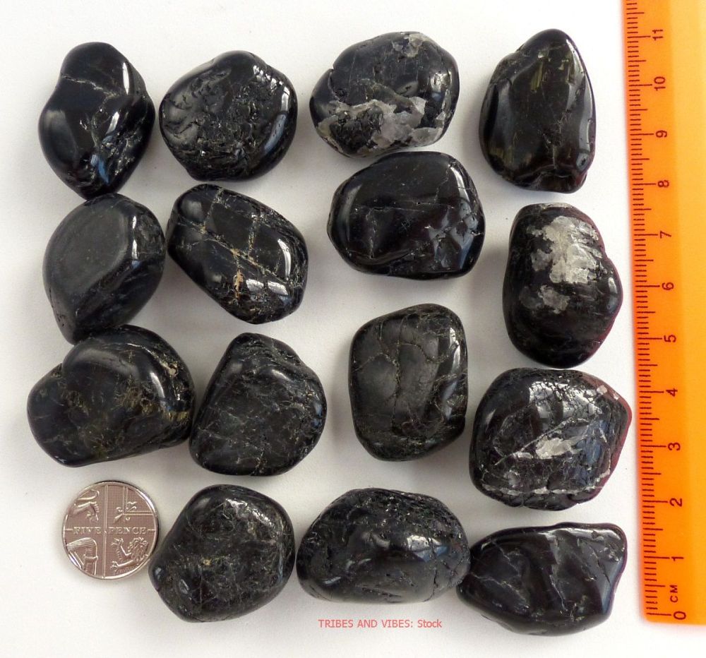 Tourmaline (Black) Crystal Tumbled Stones 20-25mm