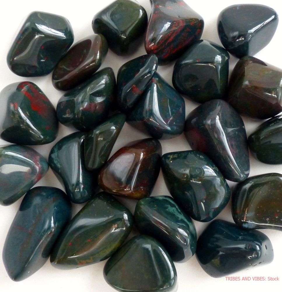Bloodstone / Heliotrope large Tumblestones (stock)