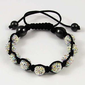 Shamballa Bracelet Clay Crystal 9 Disco Ball Beads *CHOOSE COLOUR*