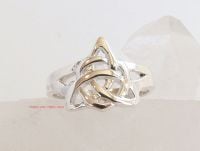 Triquetra Toe Ring or Midi Sterling Silver