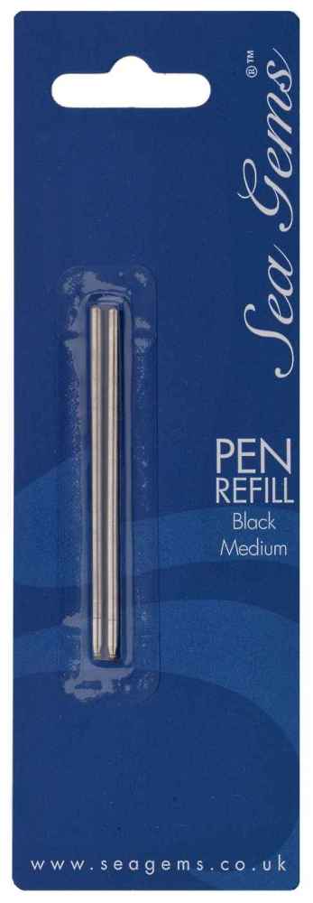 2x Black Ink Refills for 85mm Sea Gems Mini Wallet Pen
