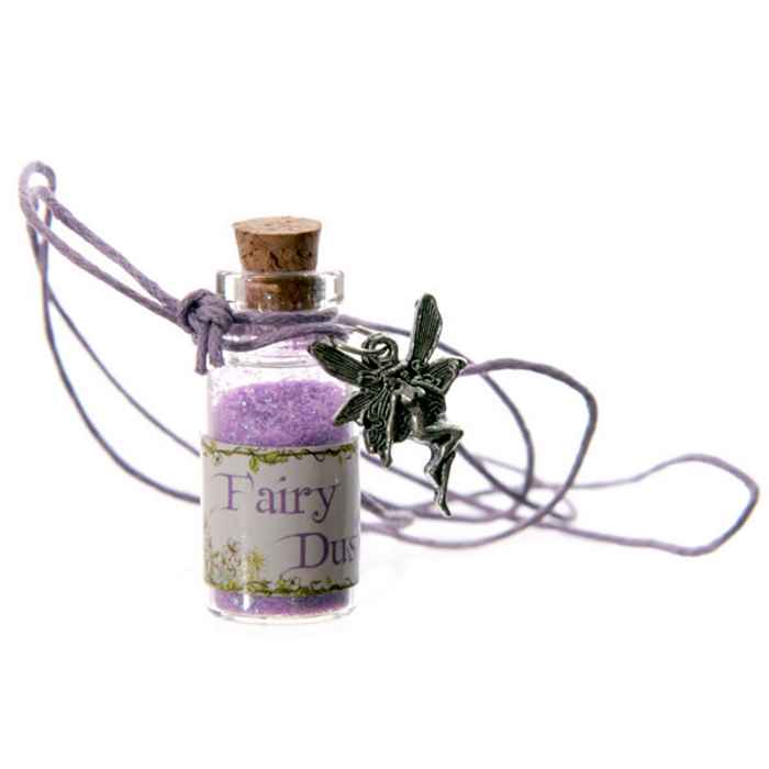 Fairy Dust Bottle Pendant Necklace (stock)