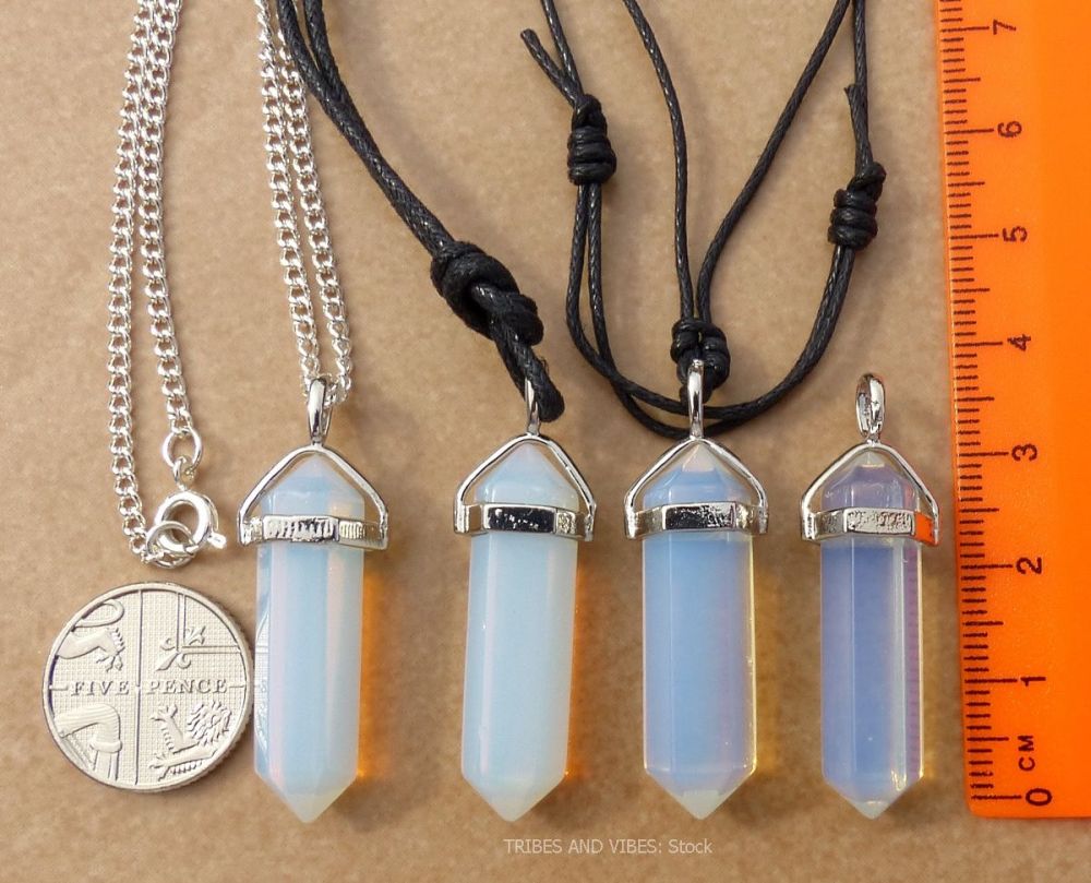 Opalite Point Pendant + Choice of Necklace
