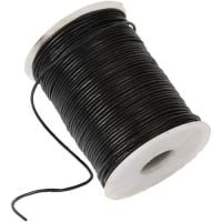 Black leather cord 90cm (35