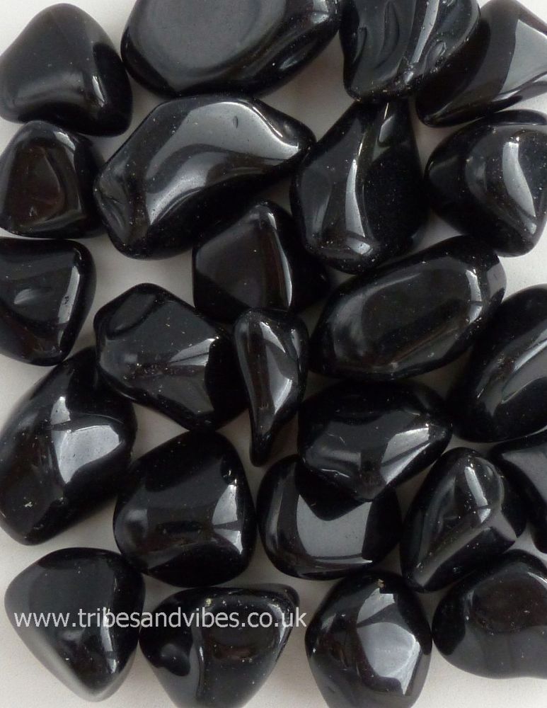 Obsidian (black) Crystal Tumbled Stones (stock)
