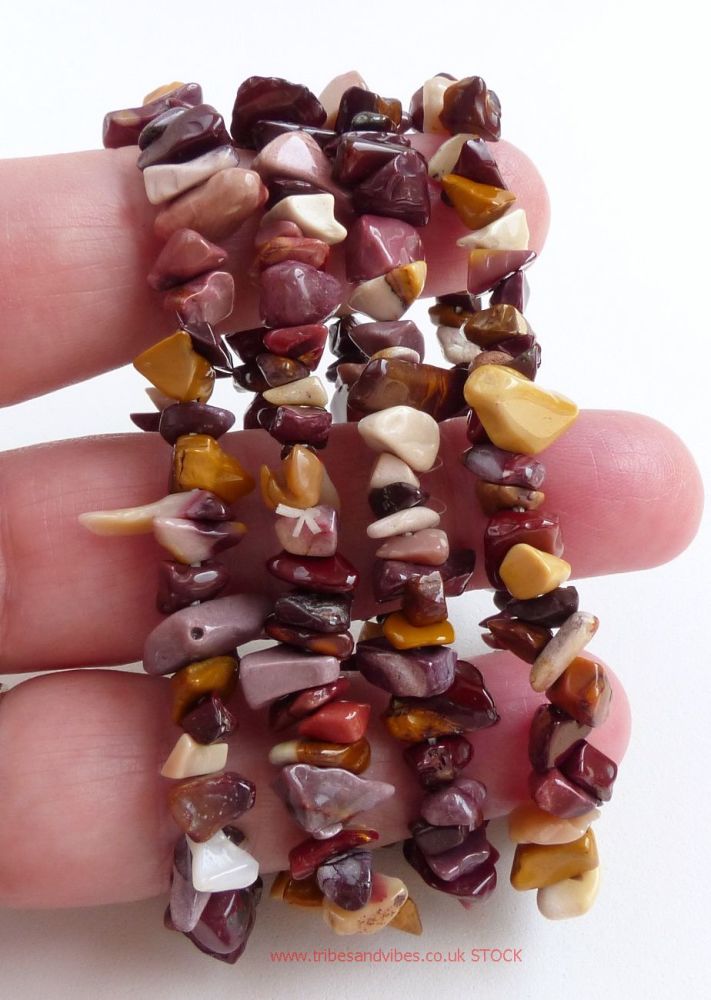 Mookaite Bracelet (Australian Jasper) Crystal Chips
