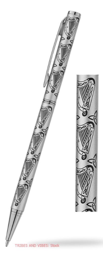 Celtic Harp Ballpoint Pen & Gift Box, 130mm