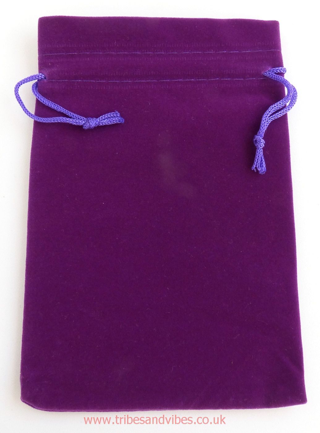 Velvet Purple Drawstring Pouch Gift Bag 17cm x 12cm - ideal for Tarot Cards